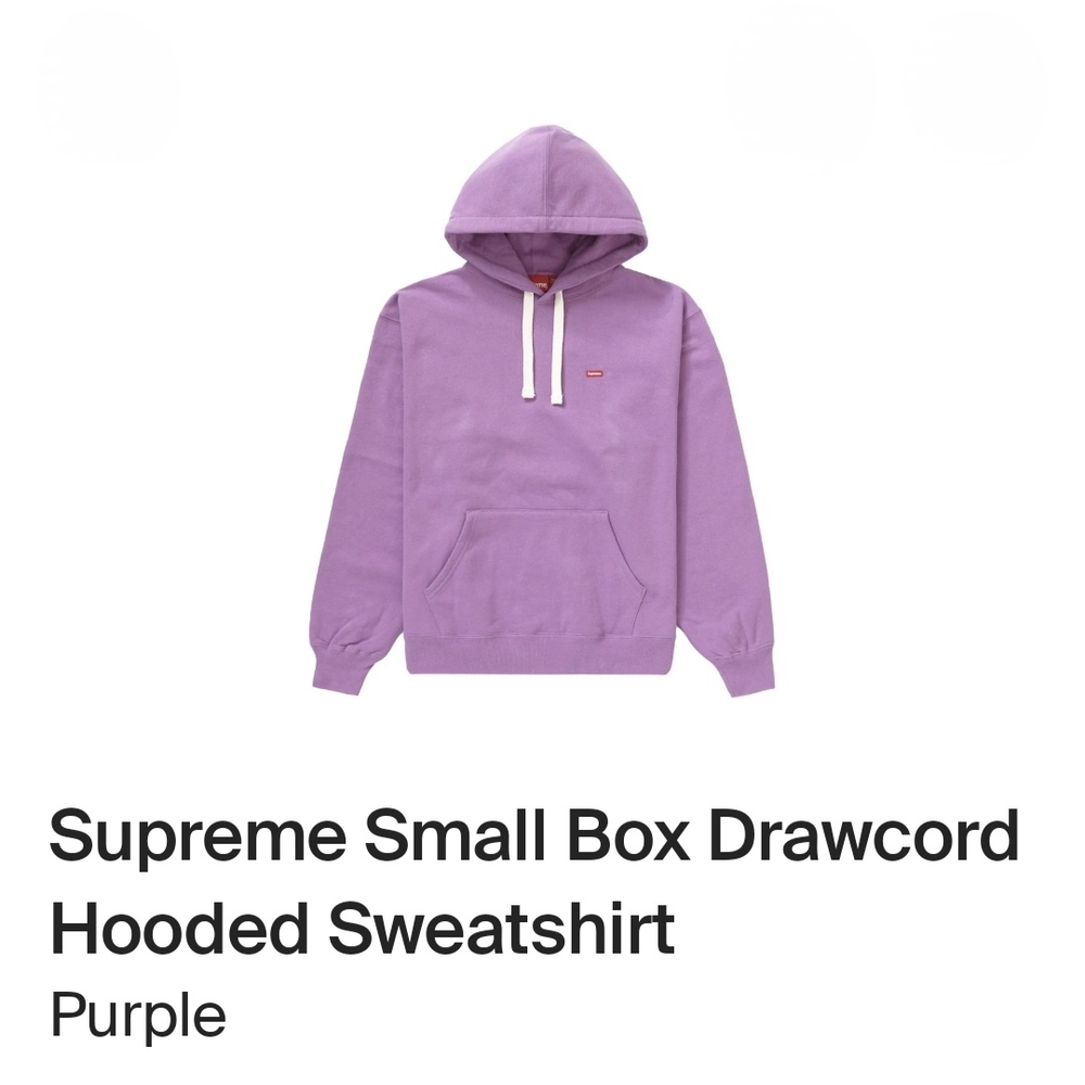 Supreme Purple Hooded Sweatshirt
